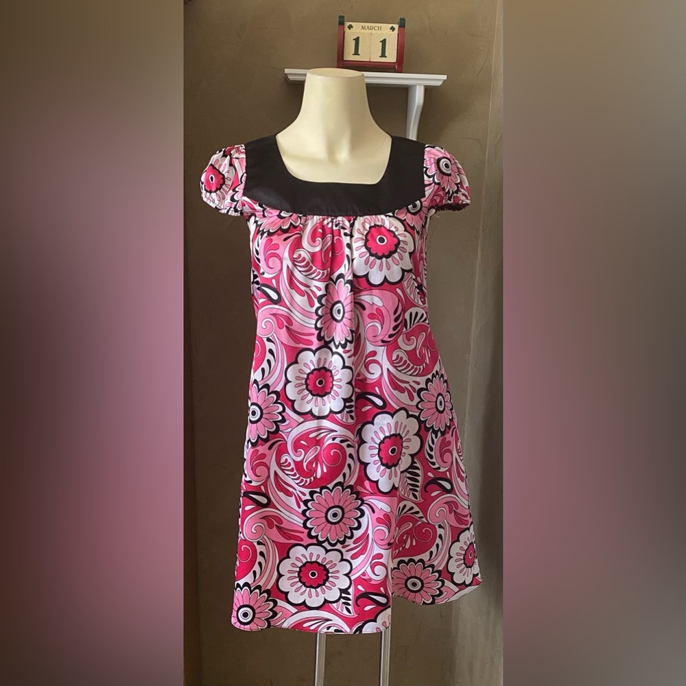 Kylie satin floral summer dress girls( 13 years) Women’s( XS/S)